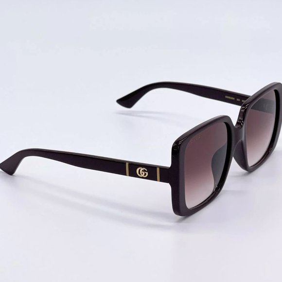 Sale! New Gucci 56mm Brown and Burgundy Women\'s Sunglasses! main image 6